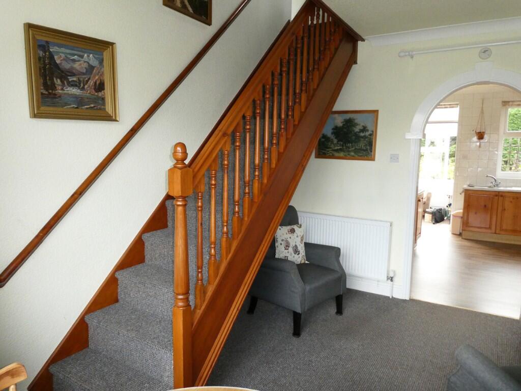 Stairs in dining rm