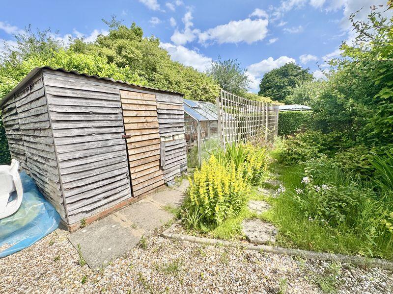 Shed and greenhouse