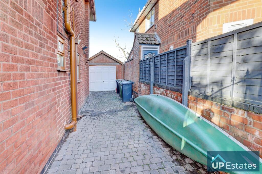 Side of house driveway