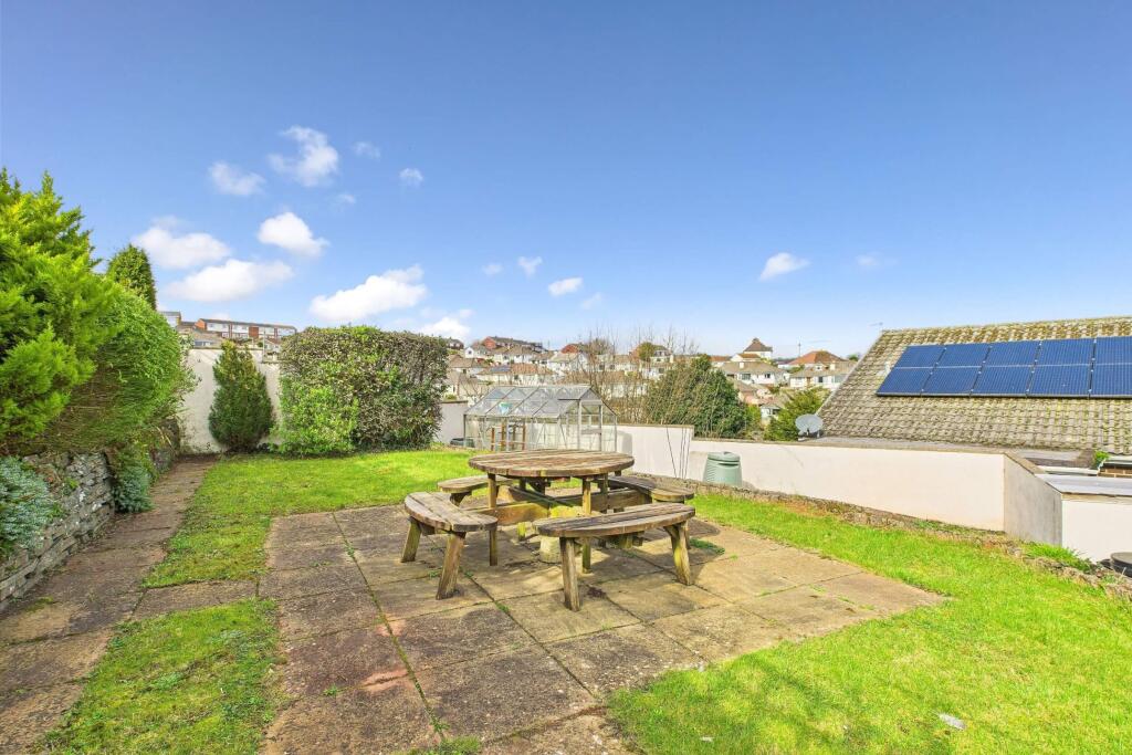 Rear garden with patio &amp; lawn