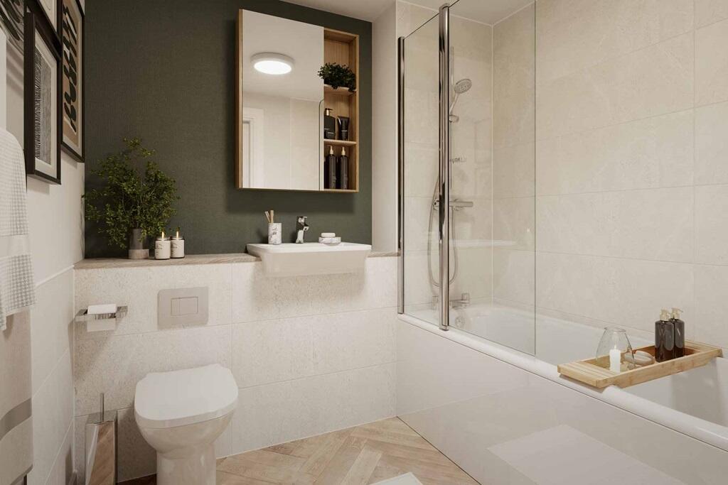 Stylish &amp; modern bathrooms with a choice of flooring &amp; tiles
