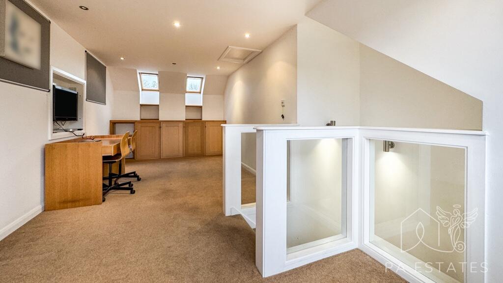 Office above garage