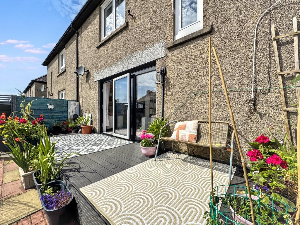 Rear patio.