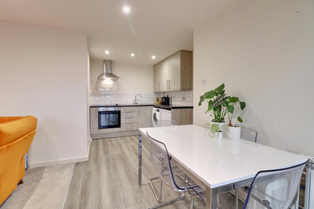 Dining area and kitchen