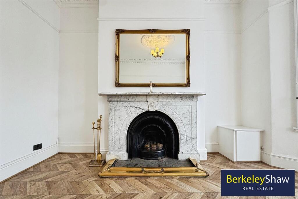 Living room fireplace