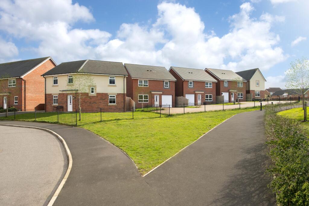 Typical Barratt Homes external street scene