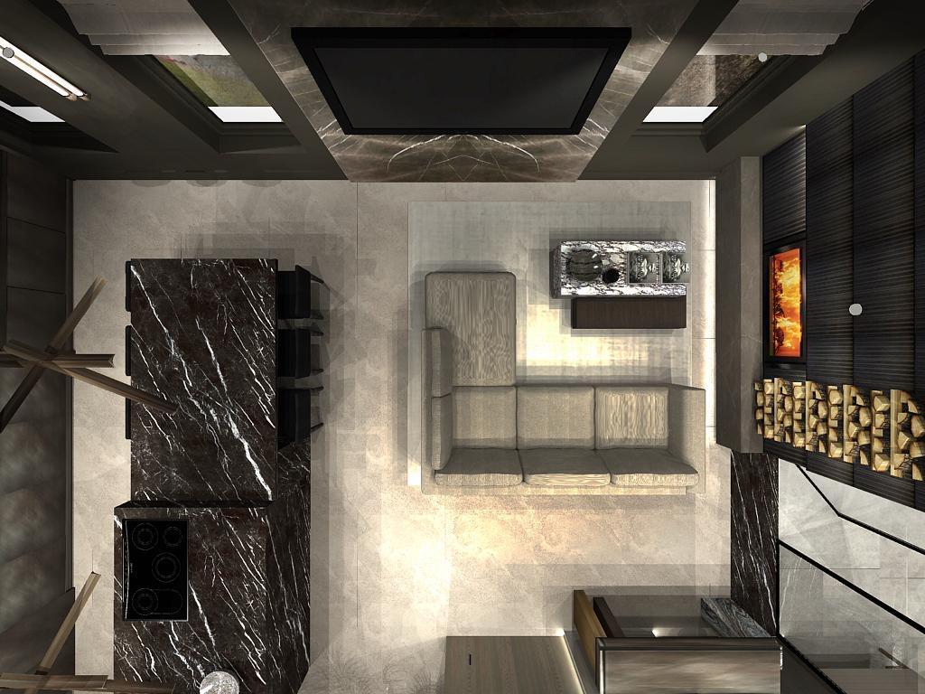 Overview Lounge / Kitchen