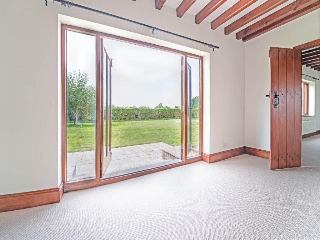 Dining open doors