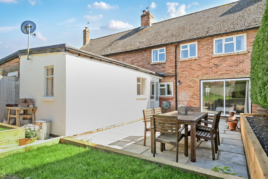 Rear Terrace and Storage Room / Potential Home Office/Playroom/Bedroom 4m