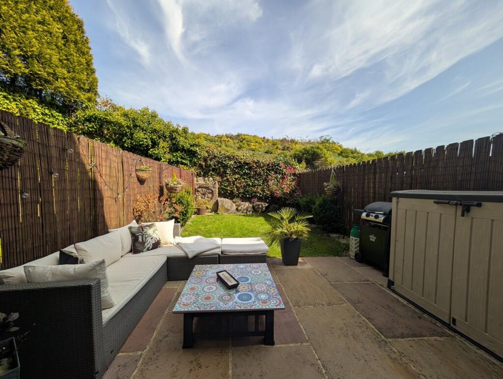 View from living room patio doors