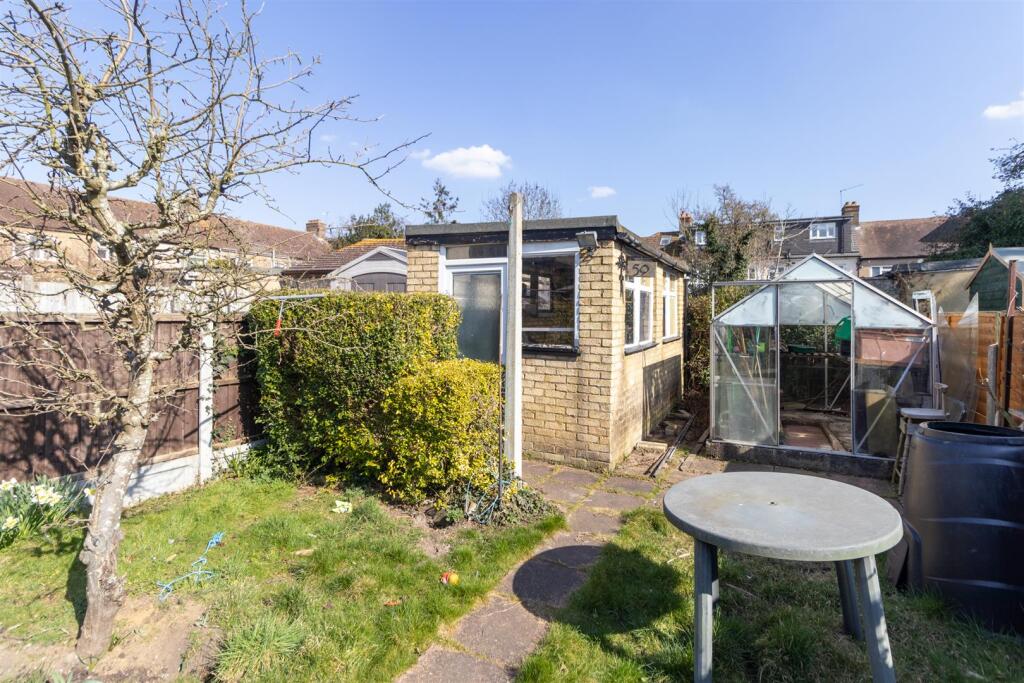 rear of the garden
