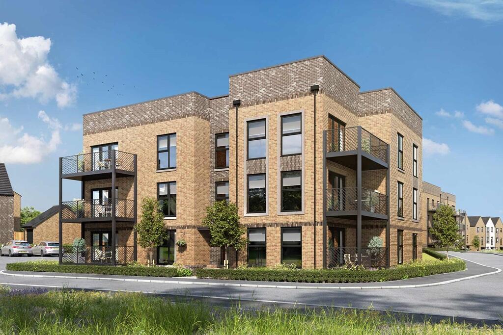 A CGI of the apartments at Little Furze Place, plots 41-49