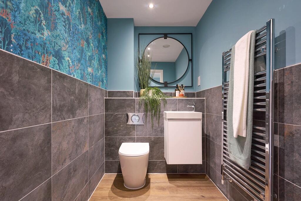 A handy ground floor cloakroom