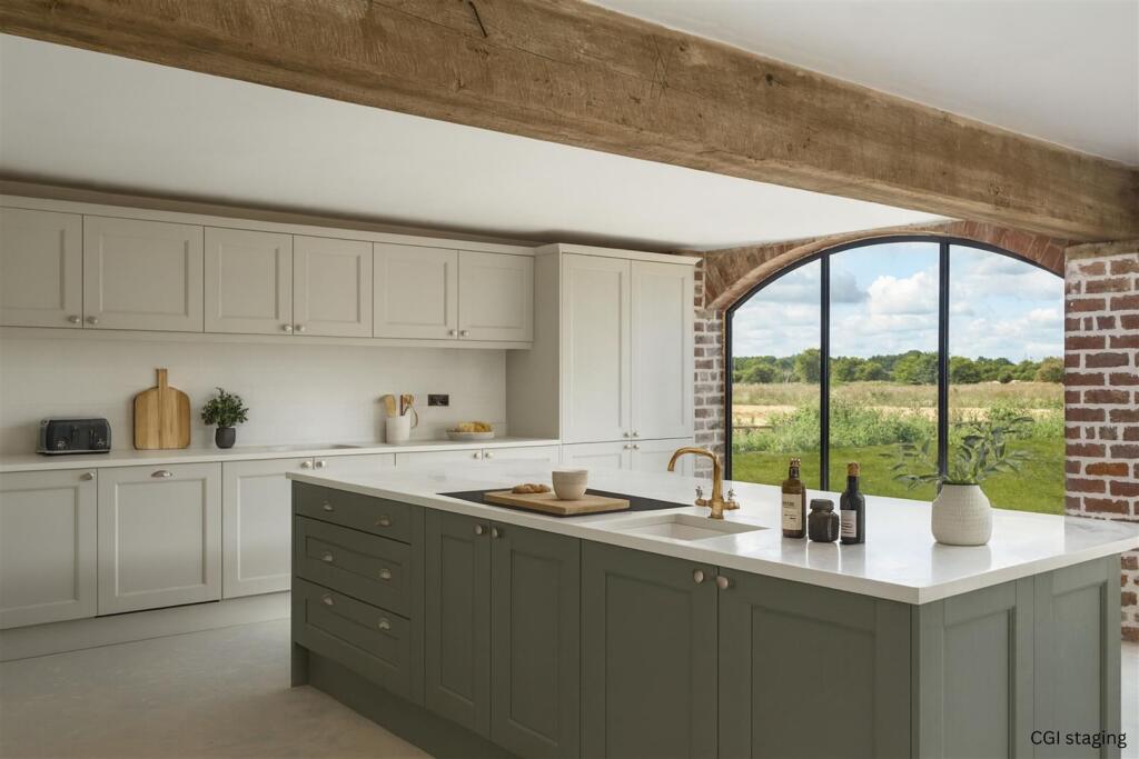 Kitchen/Dining/Living Room - CGI Staging