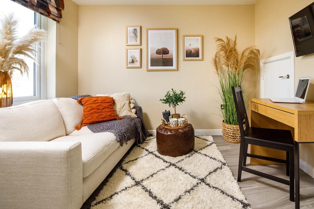 The perfect space for a downstairs study or cosy night in