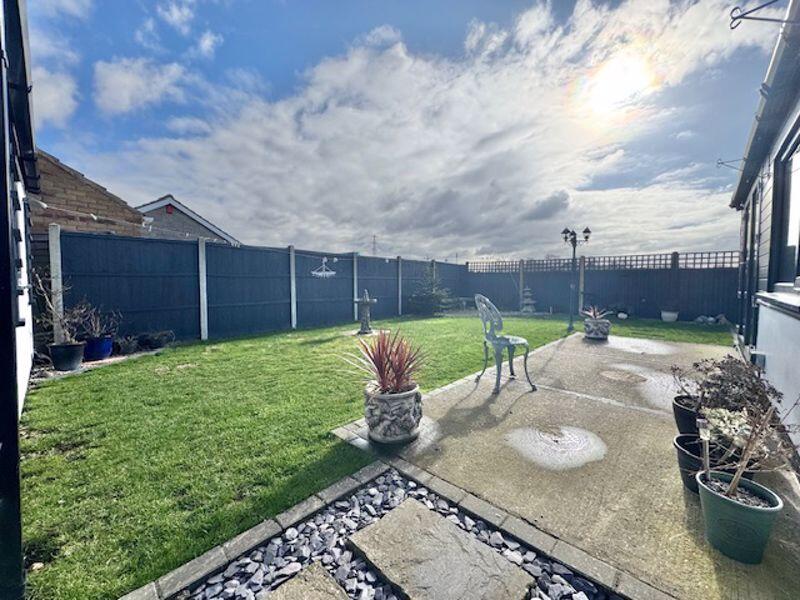 Rear patio and garden