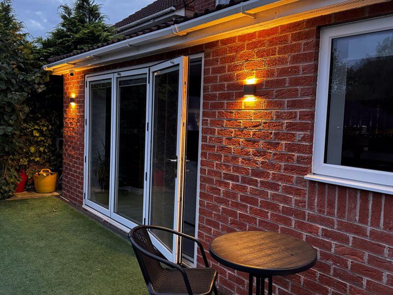 Rear Garden At Night