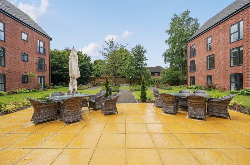 Communal outdoor seating