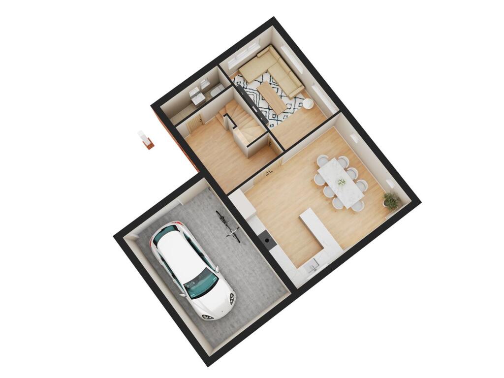3D Floorplan - Ground Floor