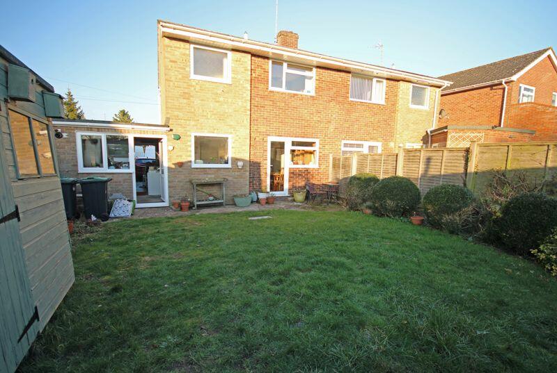 Rear of property