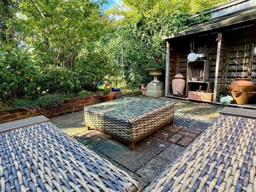 Secluded seating area