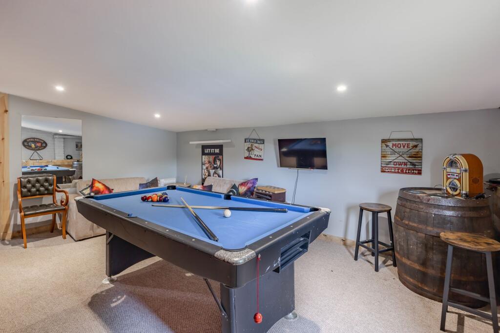Games Room In Outside Barn