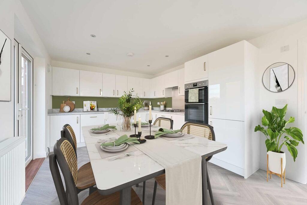 Cook up a storm in the beautifully bright kitchen/dining area