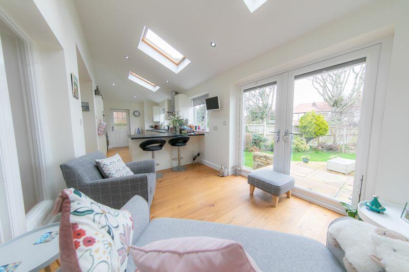 Rear living area and kitchen