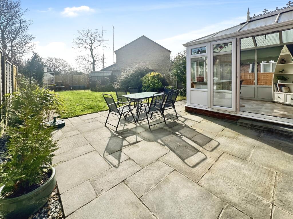 Private Rear Garden With Conservatory View
