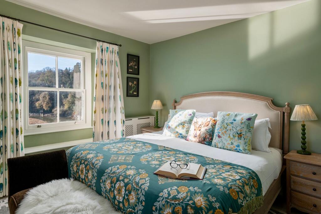 Principal Bedroom, Danescombe Valley House, Calstock. Cornwall
