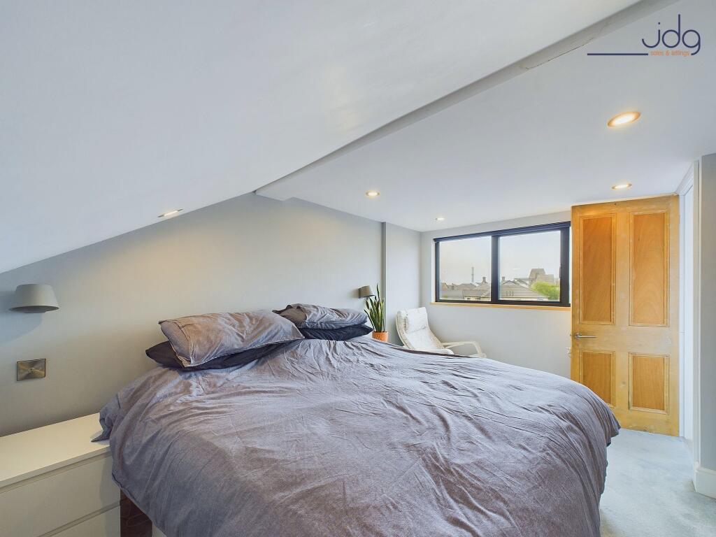 The master bedroom is ensuite