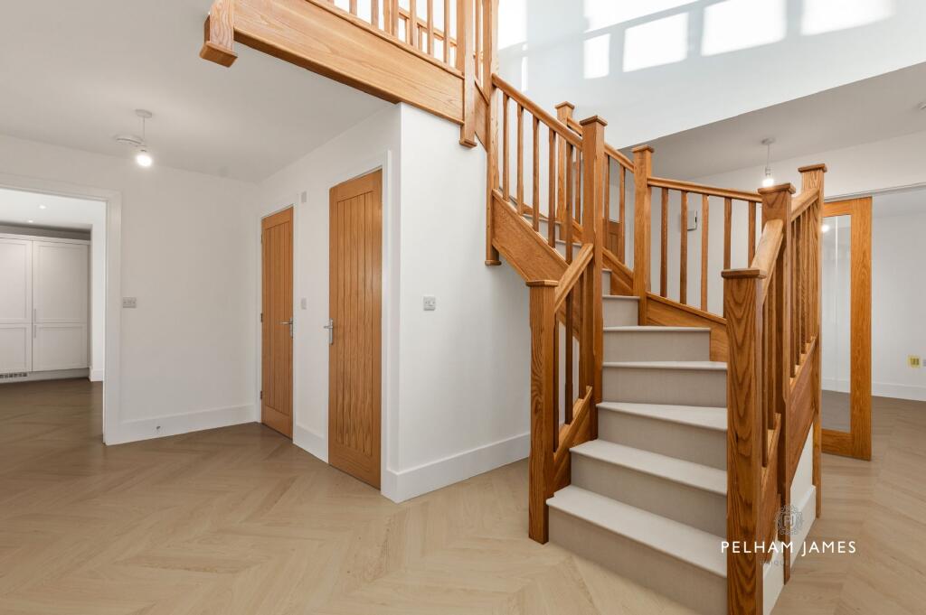 Entrance Hallway, Osprey House, Medbourne (virtually staged image)