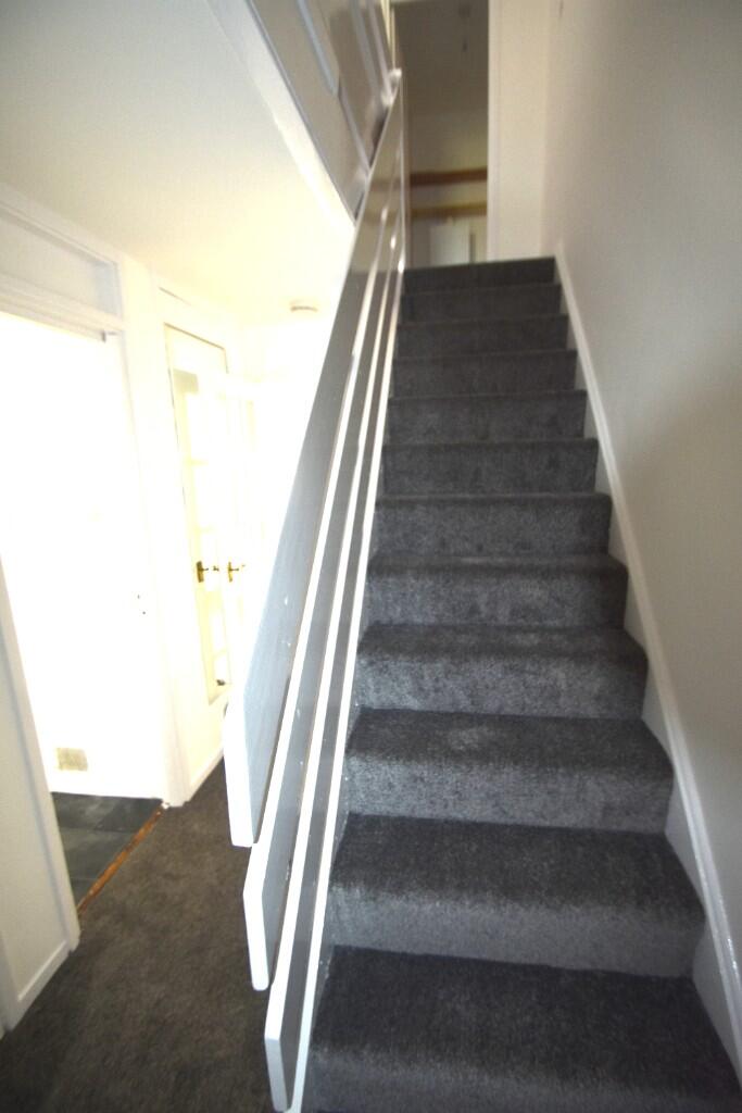 Stairs to upper land