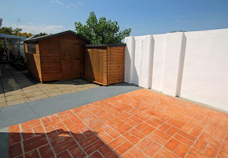 Patio and sheds