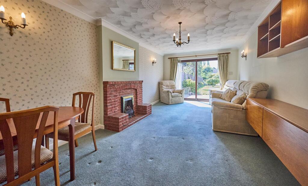 Through lounge dining room to rear