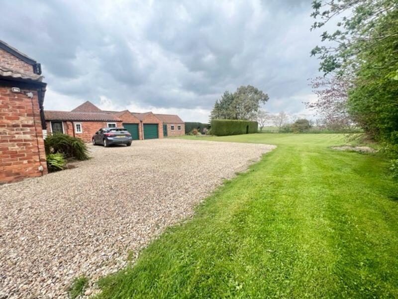 Entrance and parking area