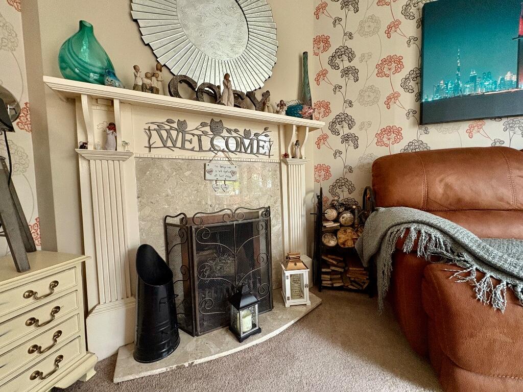 open fireplace