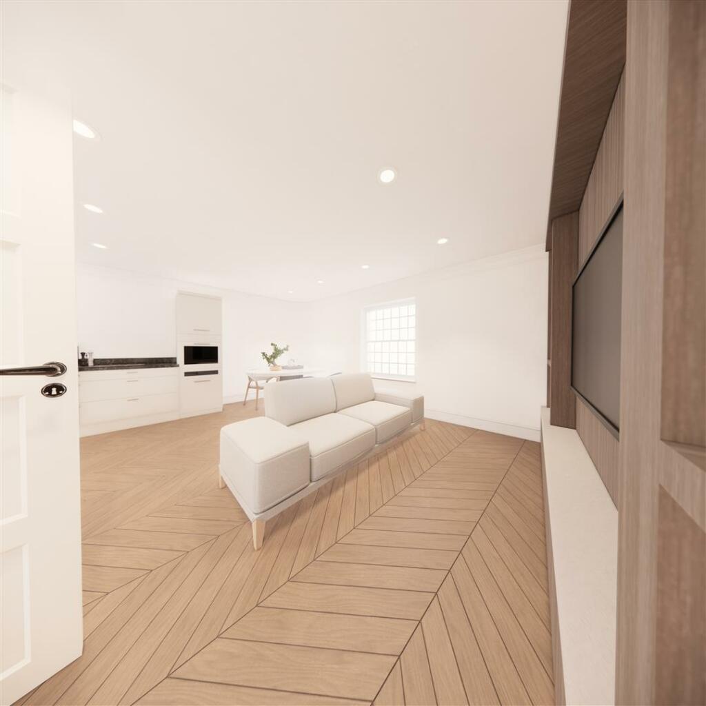 CGI - Open Plan Living/Kitchen Area