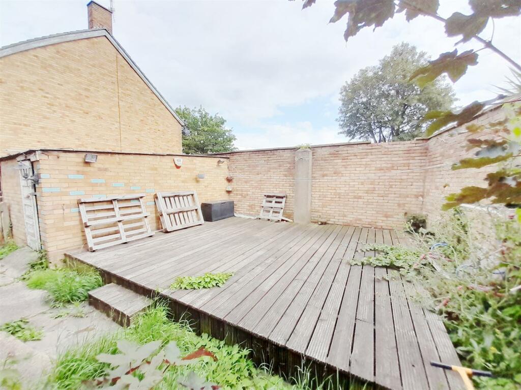 Separate Wooden Decked Garden Area
