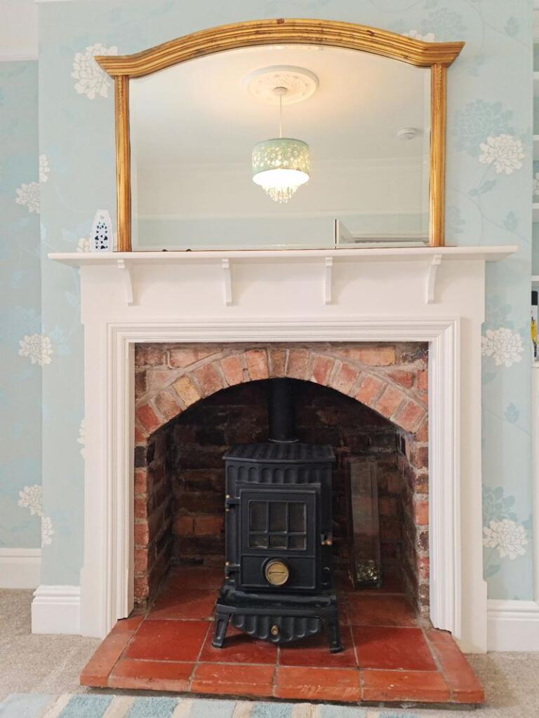 Front Reception feature fire place 