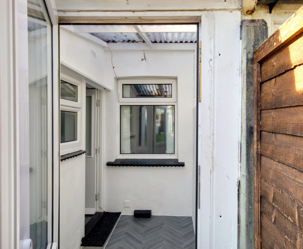 Rear door to garden from sun room