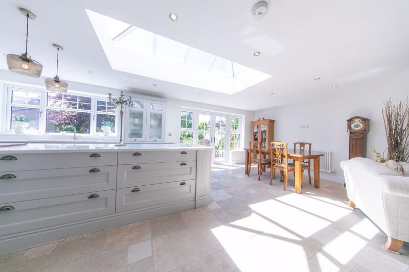 Open plan kitchen, living and dining ...