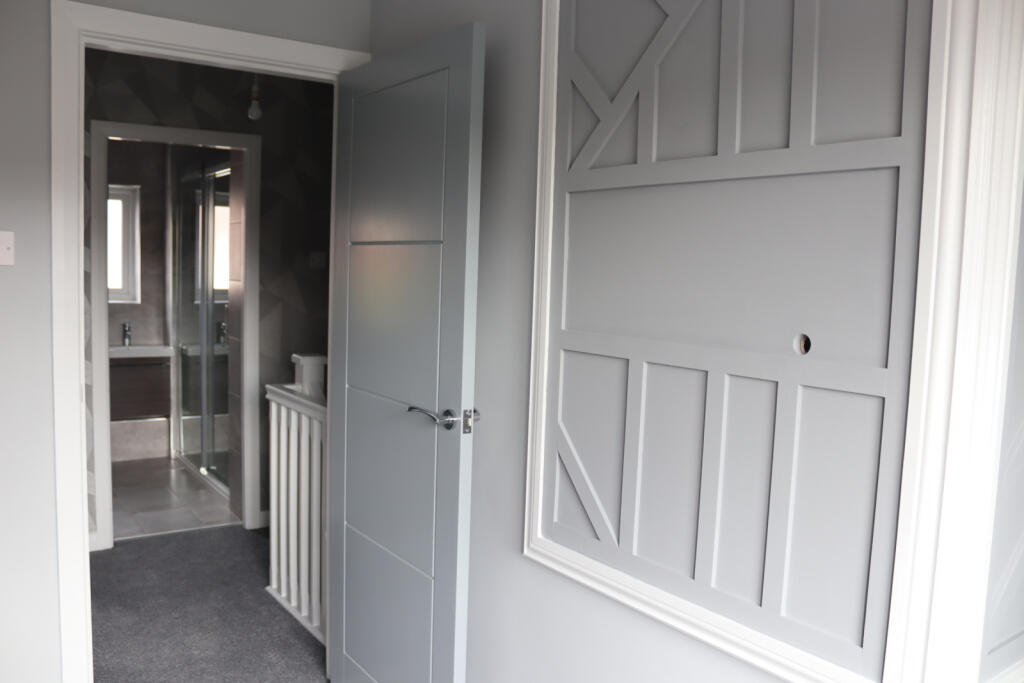 Mater bedroom featured storage