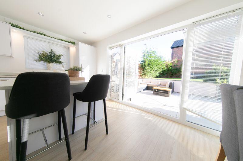 Double doors to garden