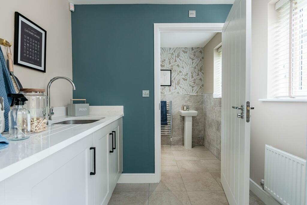 Handy separate utility room