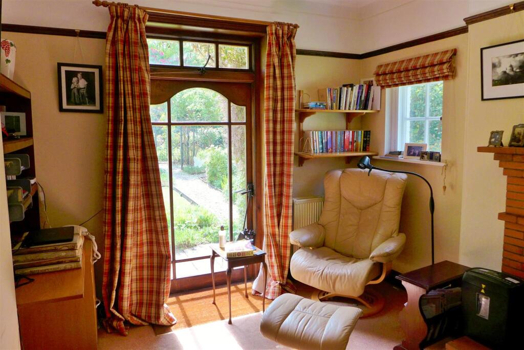 Office snug to garden door