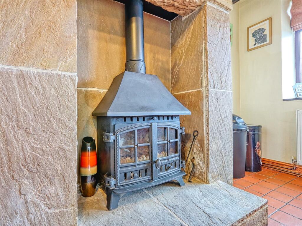 kitchen diner - log burner