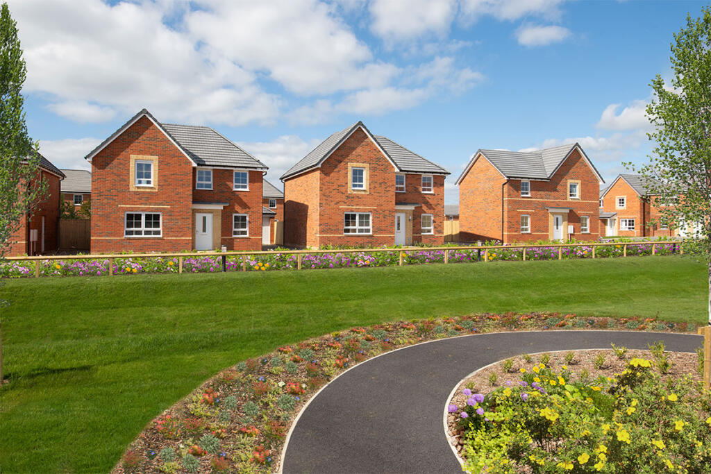 A street scene at Wigmore Park, New Waltham
