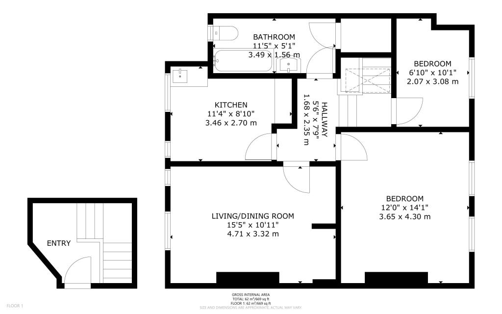 Flat C, 3 Dunsmure Road, Hackney, London, N16 5PU