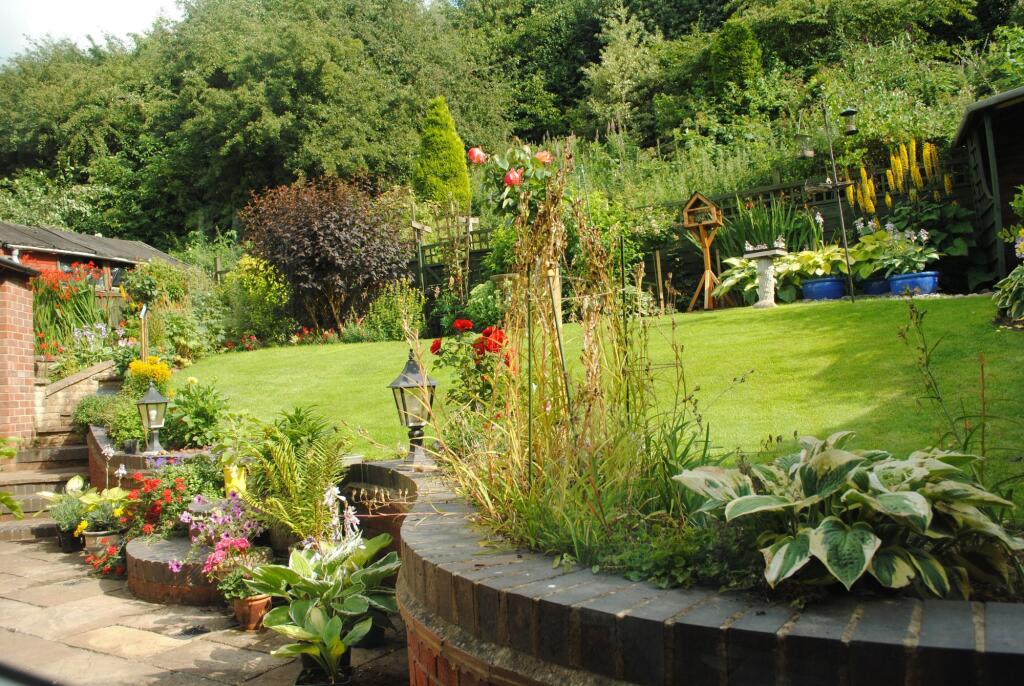 Garden during summer example